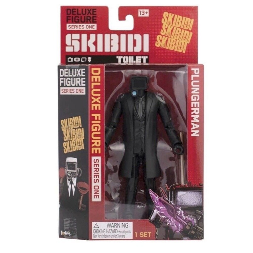 Skibidi Toilet Deluxe Plungerman Figure – Official Licensed Collectible